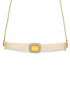 Women's Gold-Polished Necklace - Ruby Raang | Grocsy