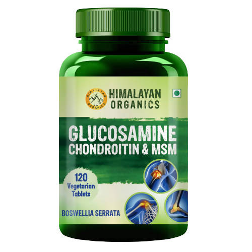 Himalayan Organics Glucosamine Chondroitin & MSM Vegetarian Tablets | Grocsy