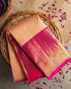 DEIANA'S Beautiful Designer Golden zari Soft Lichi Silk Saree - Yellow | Grocsy