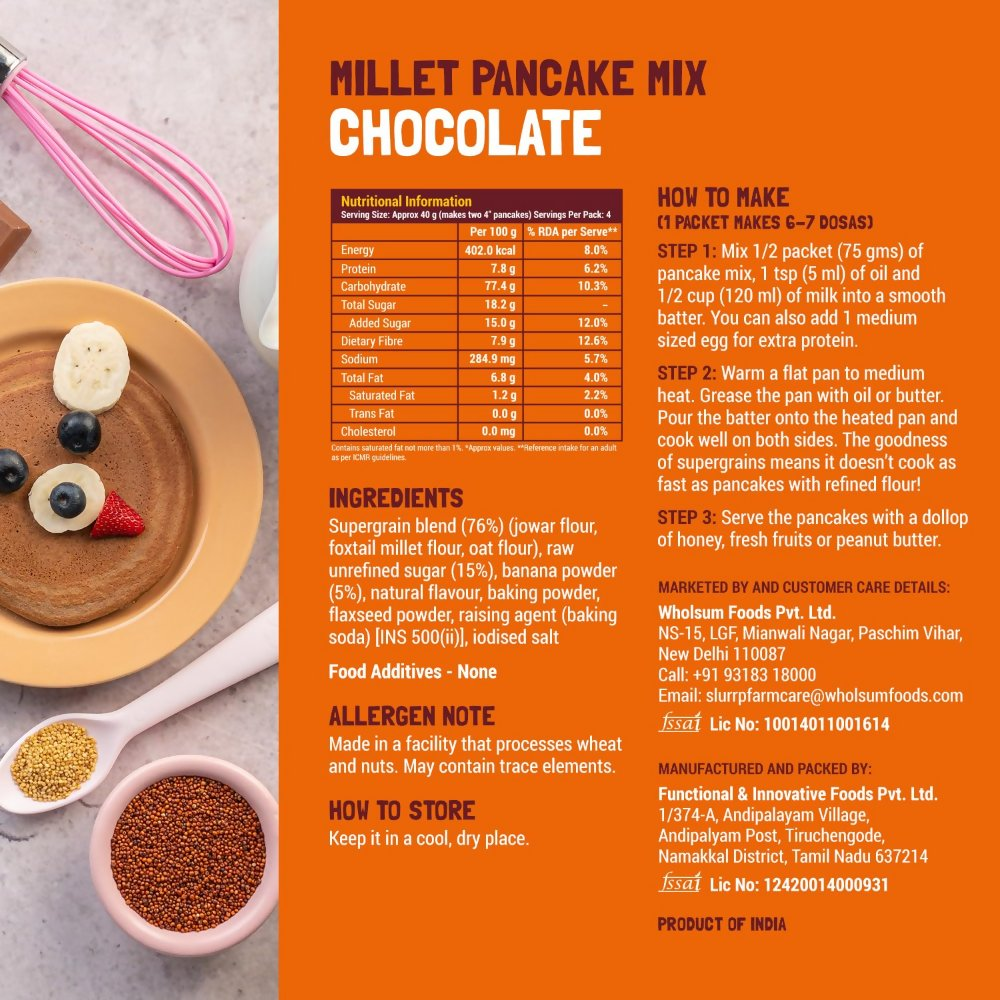 Slurrp Farm Healthy Pancake Lovers Combo | Grocsy