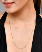 VOJ Gold-Polished Small Gold Beads Chain For Women | Grocsy