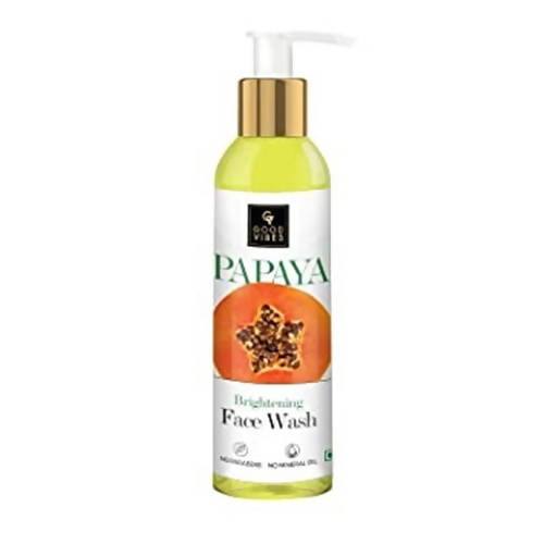 Good Vibes Papaya Brightening Face Wash | Grocsy