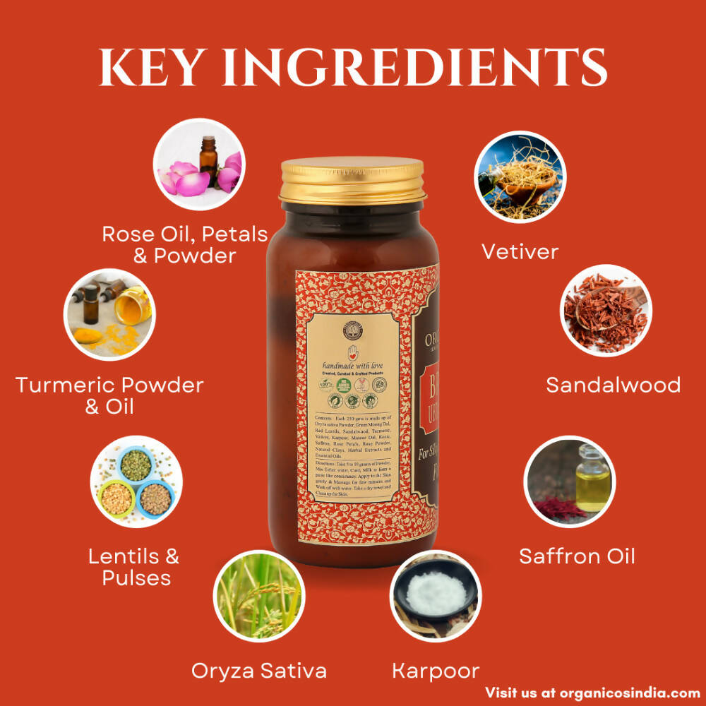 Organicos Bridal Ubtan Powder | Grocsy