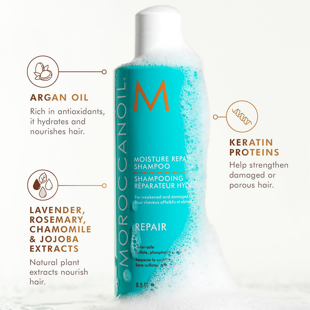 Moroccanoil Moisture Repair Shampoo For Weakened And Damaged Hair | Grocsy