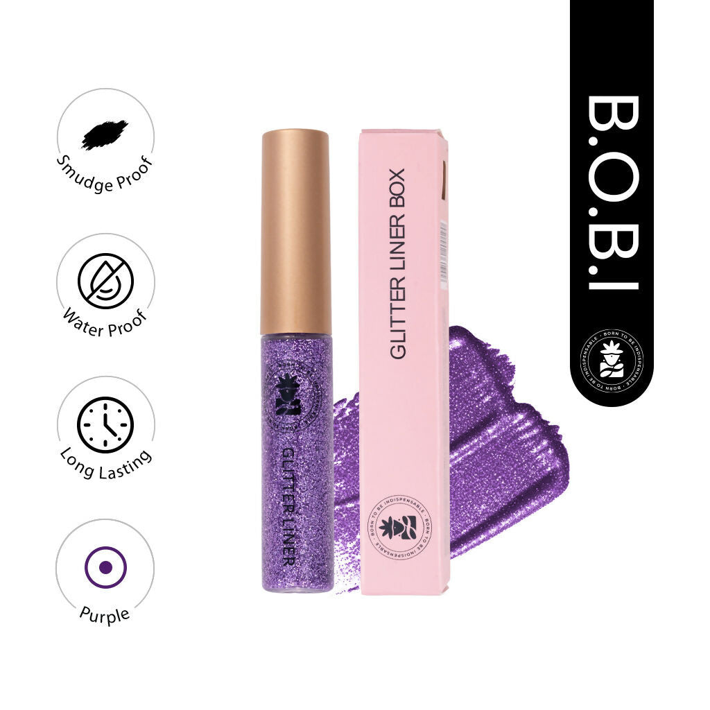 BOBI Glitter Eyeliner Purple Diamond Sparkle Finish | Grocsy
