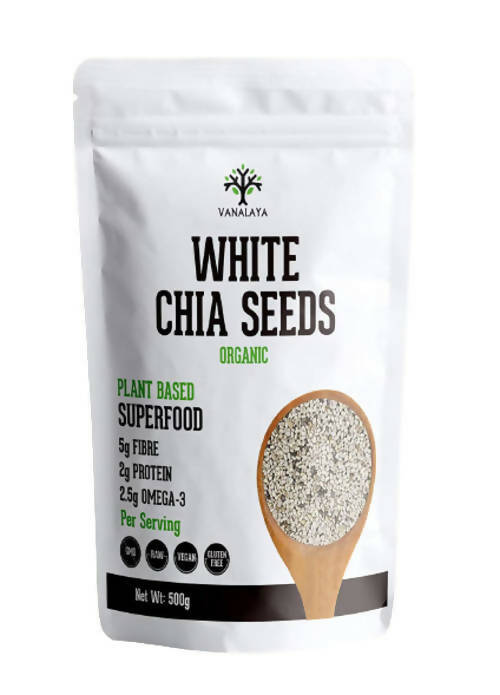 Vanalaya Organic White Chia Seeds | Grocsy