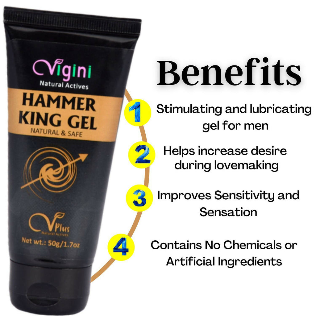 Vigini Natural Actives Hammer King Gel for Men | Grocsy
