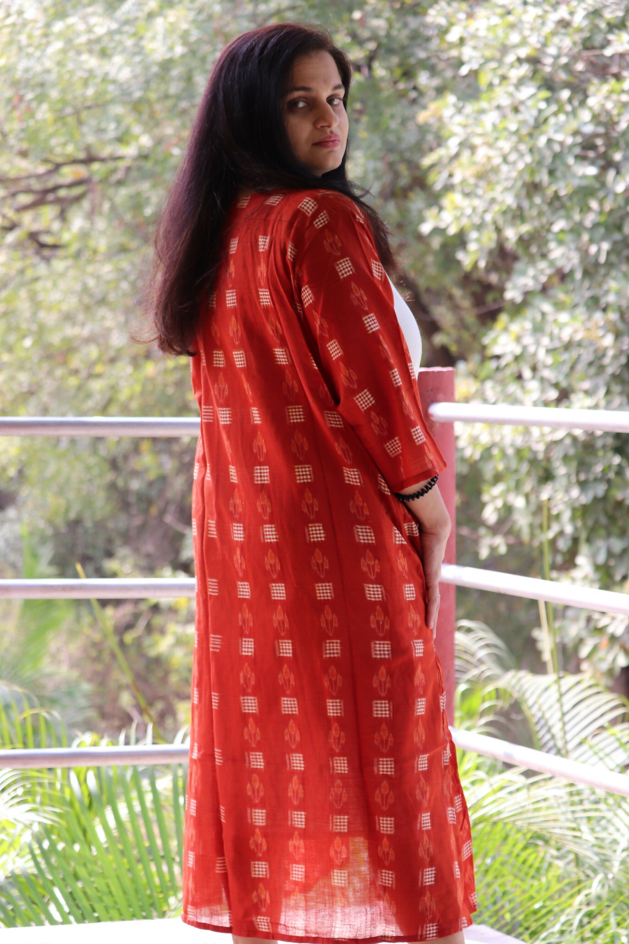 Earthyweaves AgniSvarna Sambalpuri Dress | Grocsy