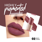 MARS Cosmetics Creamy Matte Long Lasting Lipstick - 02 Zesty Zumba | Grocsy