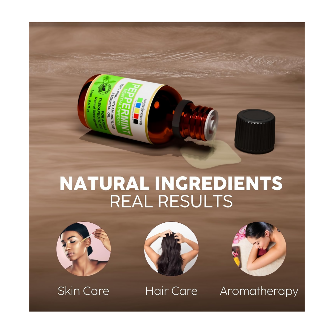 Organix Mantra Peppermint Oil for Hair - 100% Natural Peppermint Essential Oil | Grocsy