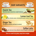 Naivedyam Ginger Instant Tea Premix Powder Sachets | Grocsy
