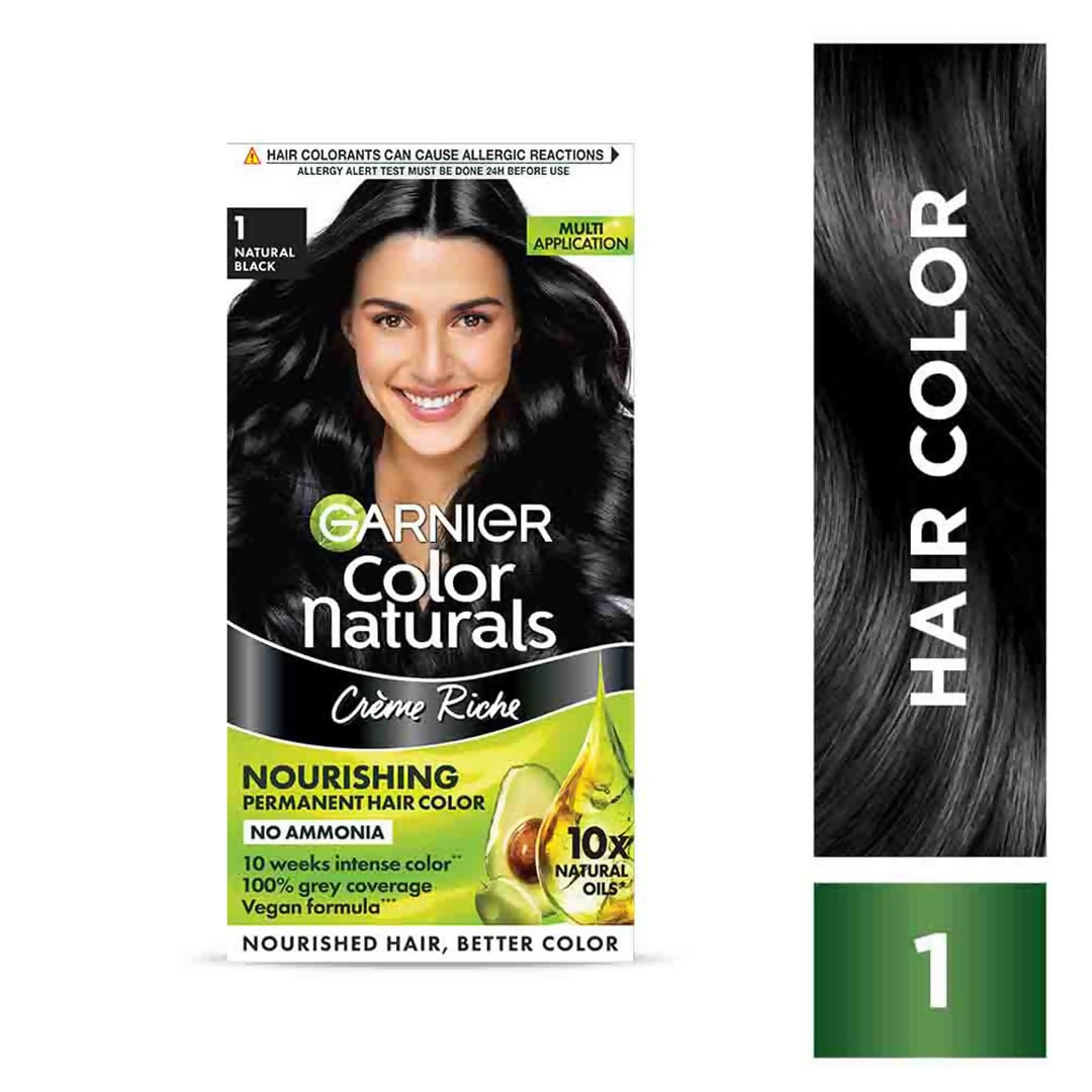 Garnier Color Naturals Creme Riche Hair Color - Shade 1 Natural Black | Grocsy