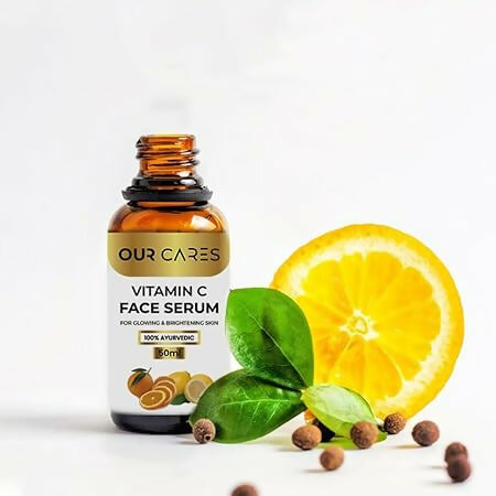 Our Cares Vitamin C Daily Glow Face Serum for Men & Women | Grocsy