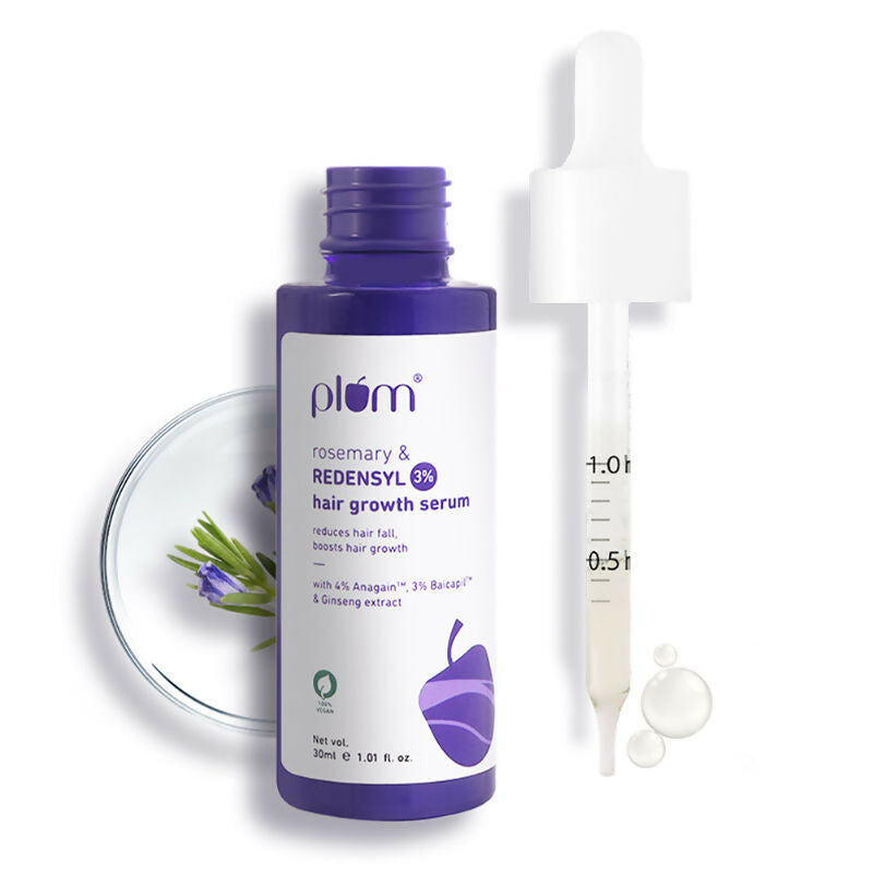 Plum Rosemary & 3% Redensyl Hair Growth Serum | Grocsy