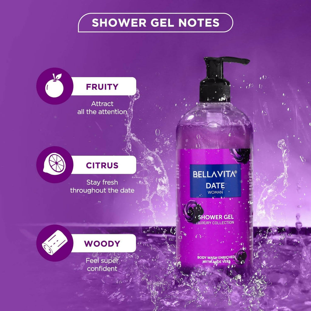Bella Vita Luxury Date Woman Body Wash Refreshing Shower Gel | Grocsy