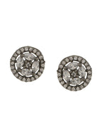 Dual Tone Diamond Studs- Ruby Raang | Grocsy