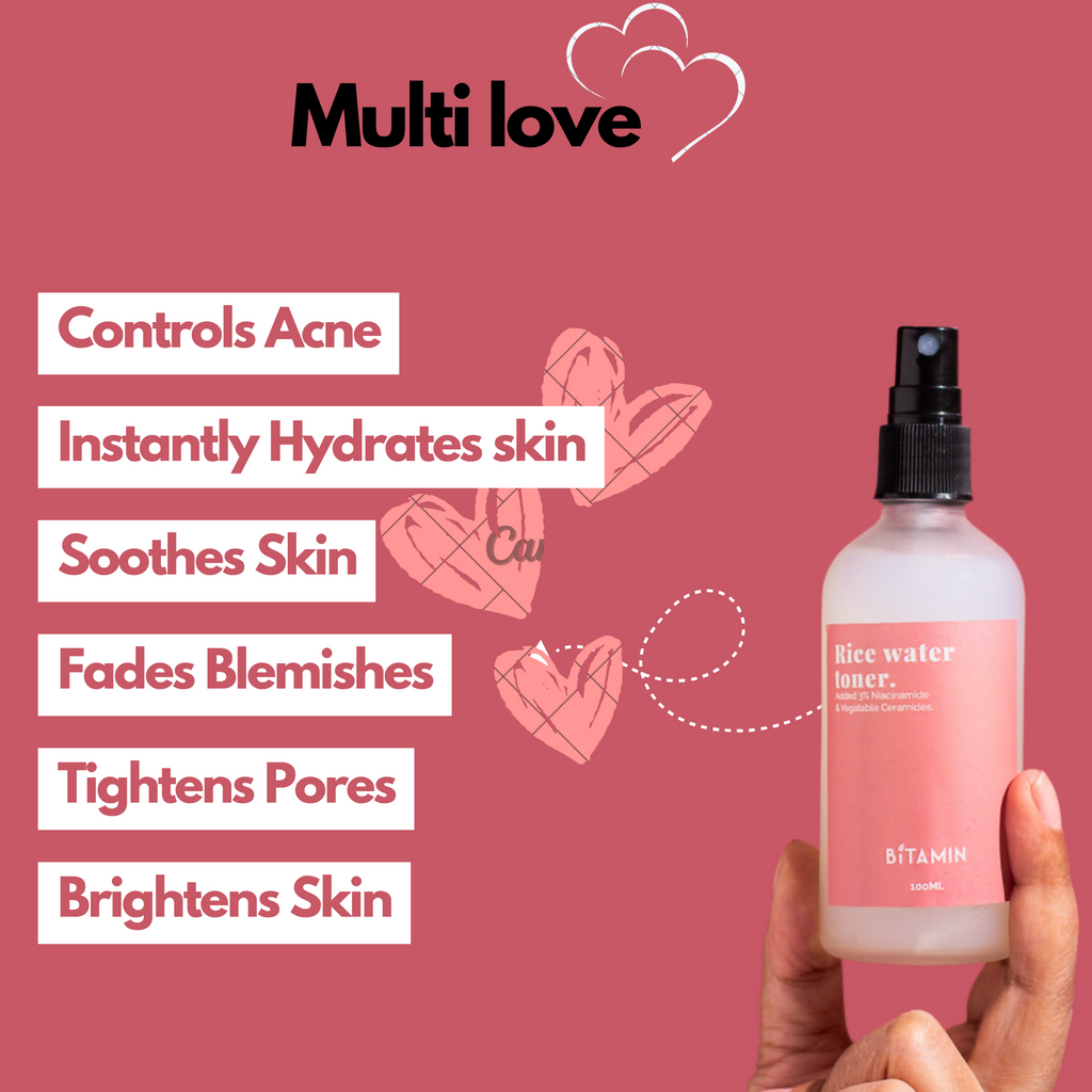 Bitamin Body Oil & Rice Water Toner Bundle | Grocsy