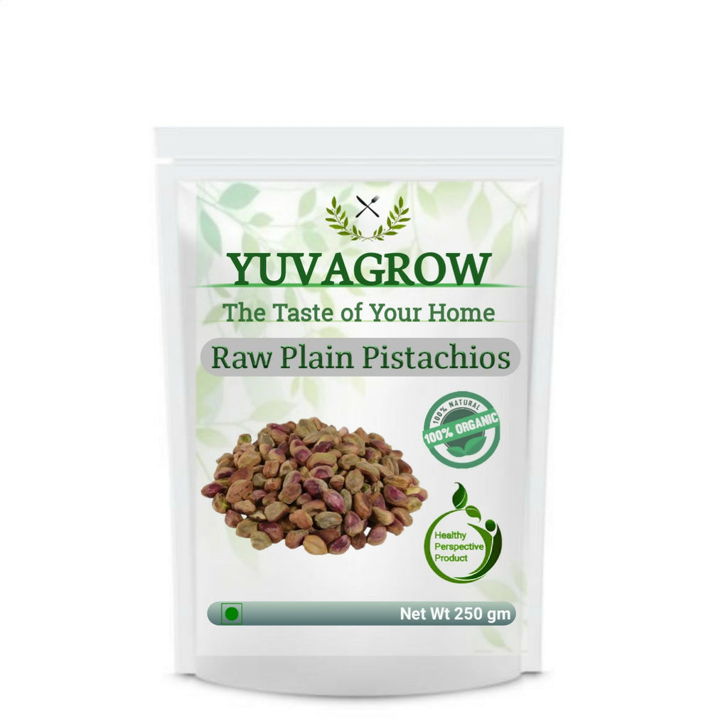 Yuvagrow Raw Plain Pistachos | Grocsy