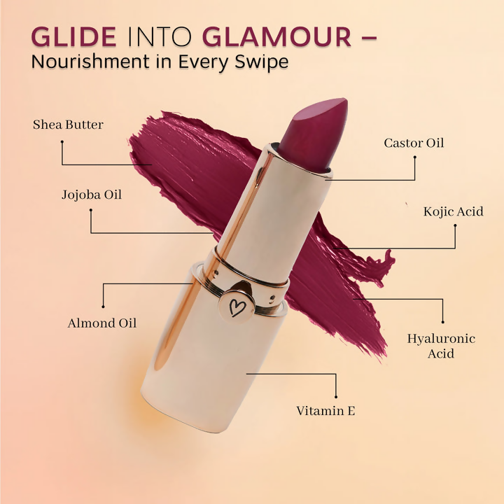 Dunamiss Matilda Deep Mauve Satin Lipstick | Grocsy