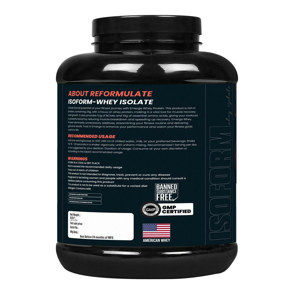 Reformulate I Isoform I Whey Isolate I Your Daily Meal Replacement Formula I 27G Protein | 6.1G BCAA | 12.9G EAA | O g Sugar - Chocolate | Grocsy