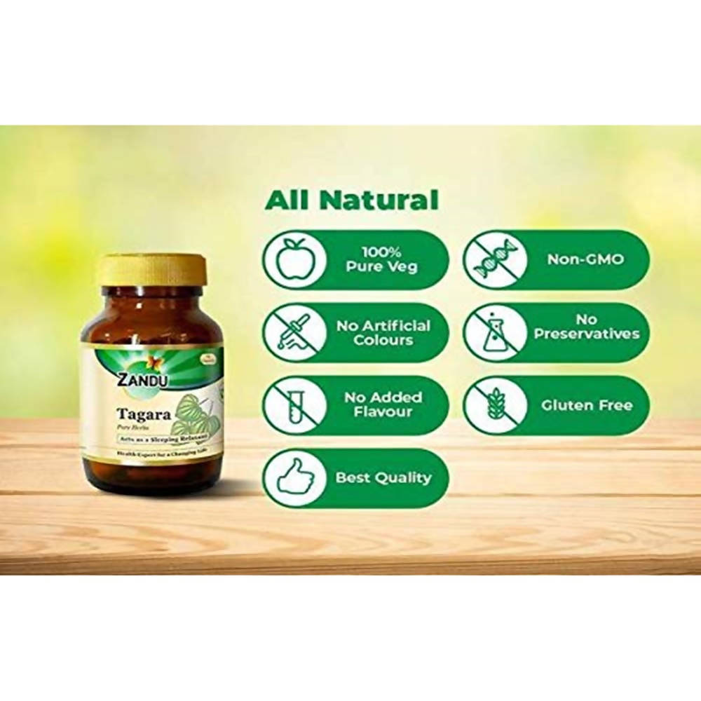 Zandu Tagara Pure Herbs Capsules | Grocsy