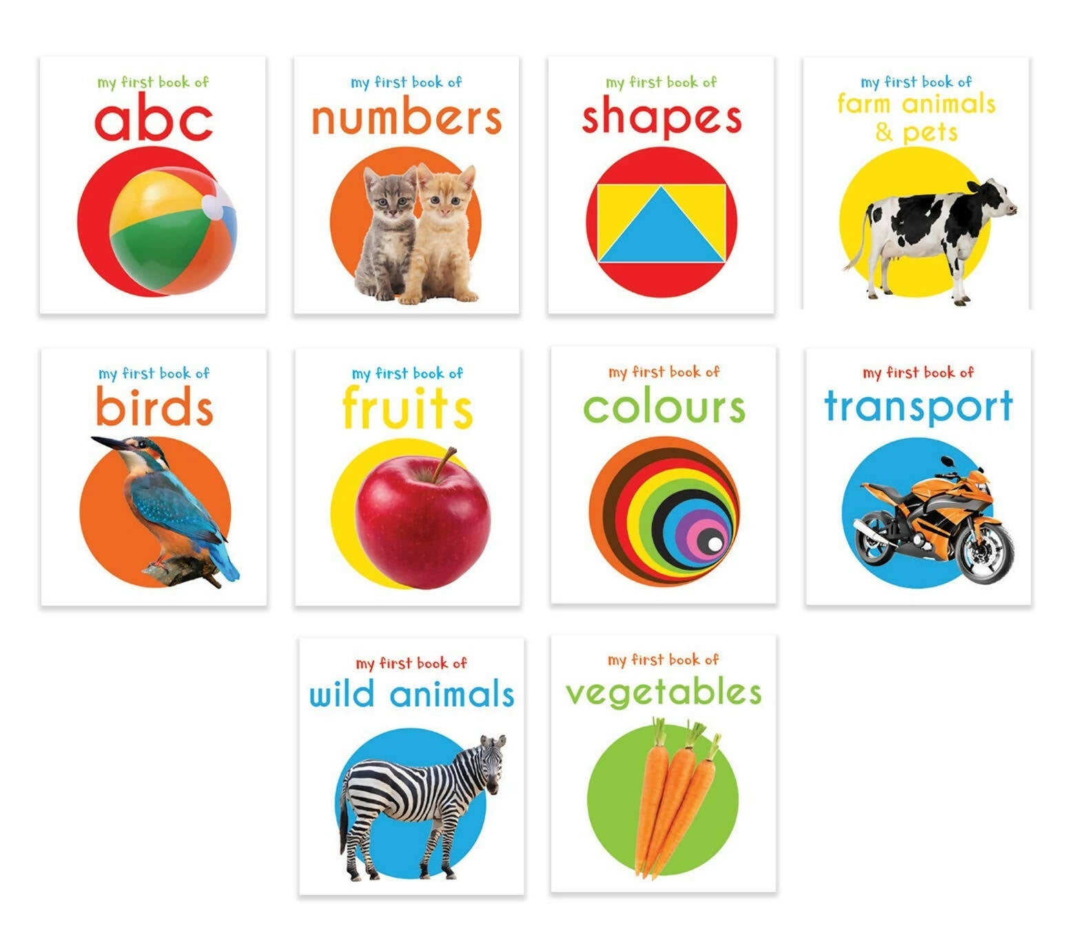 Wonder House Books My First Mini Library : Boxset of 10 Board Books | Grocsy