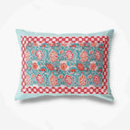 Hand Printed Jaipuri Double/Queen 230x270 Cms Bedsheet with 2 Pillow Covers | Grocsy