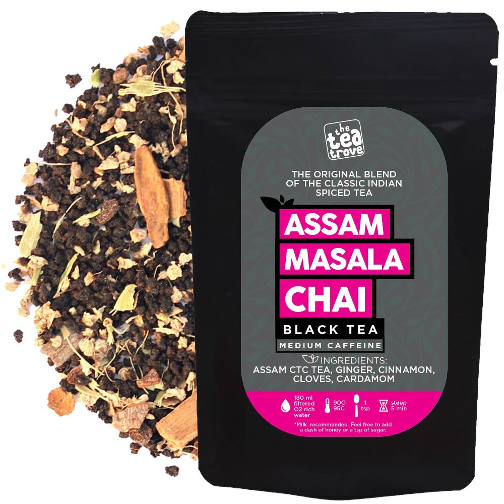 The Tea Trove - Assam Masala Chai Black Tea | Grocsy