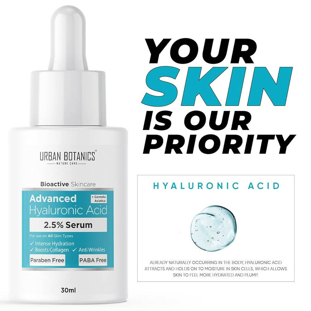 Urban Botanics Advanced 2.5% Hyaluronic Acid Serum | Grocsy