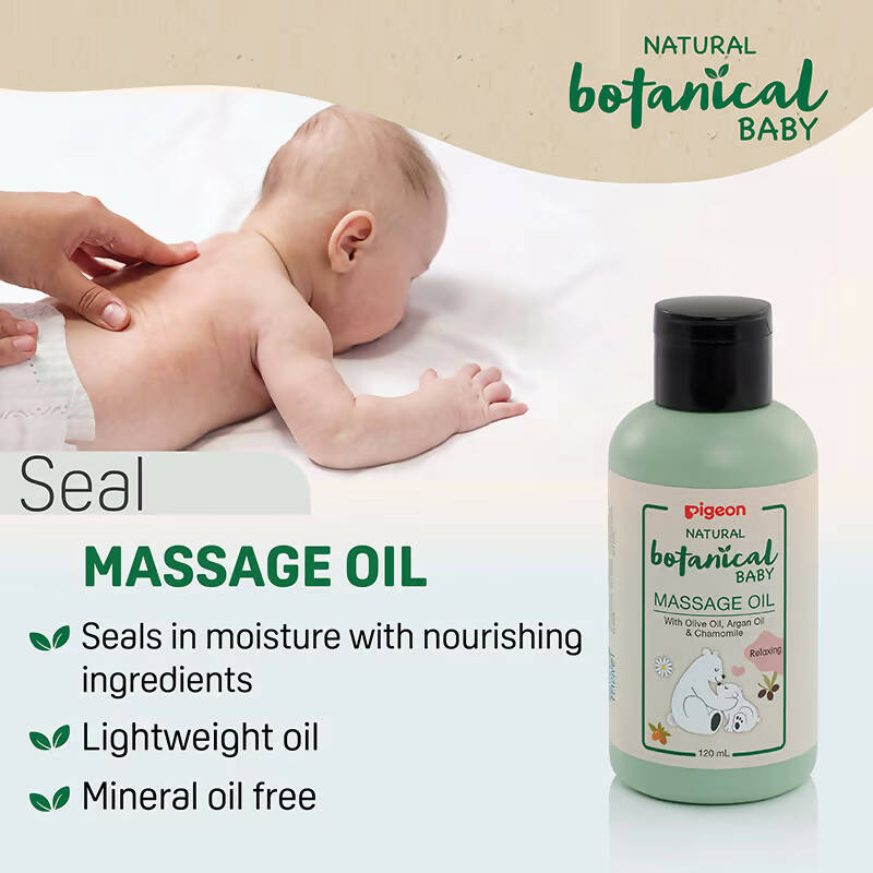 Pigeon Natural Botanical Baby Massage Oil | Grocsy