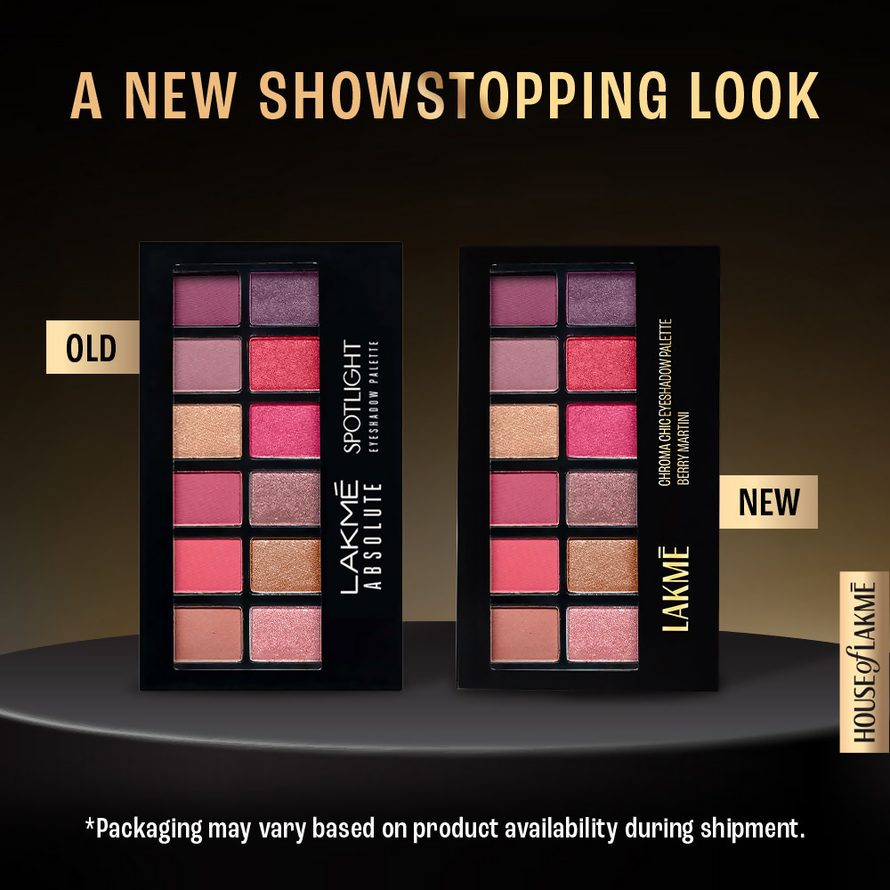 Lakme Glitterati Chroma Chic Eye Shadow Palette - Smokin Glam | Grocsy