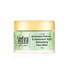 Indya Activated Charcoal & Hyaluronic Acid Detoxifying Face Mask | Grocsy