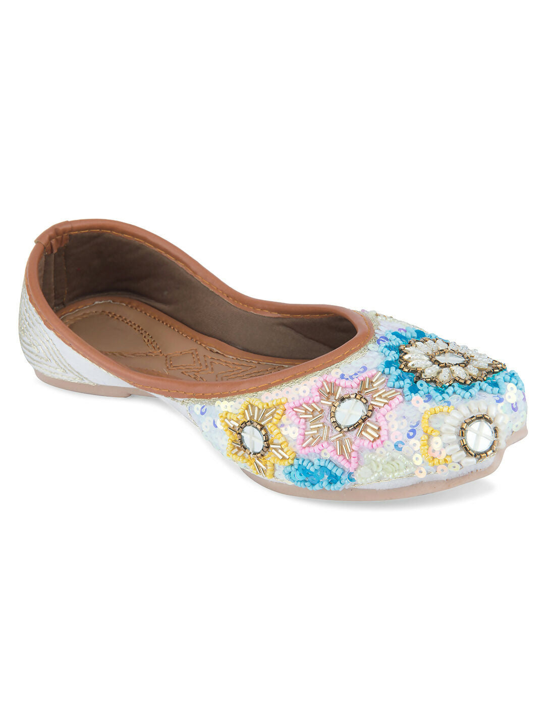 Desi Colour Women Indian Ethnic Footwear-Heavy Emb -8 | Grocsy