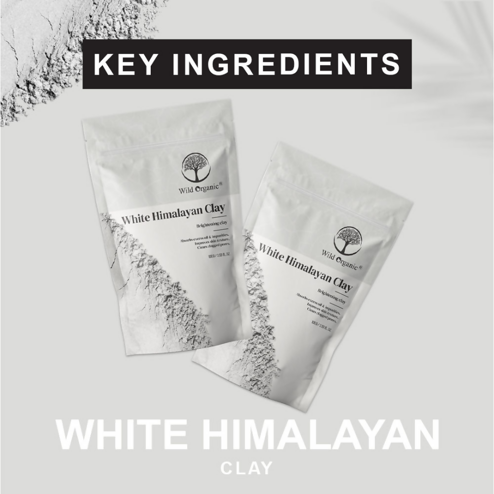 Wild Organic White Himalayan Brightening Clay Powder | Grocsy