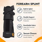Orth-rem Adjustable Wrist & Forearm Brace with Removable Splint | Grocsy