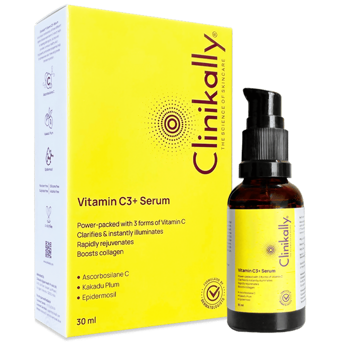 Clinikally Vitamin C3+ Serum | Grocsy