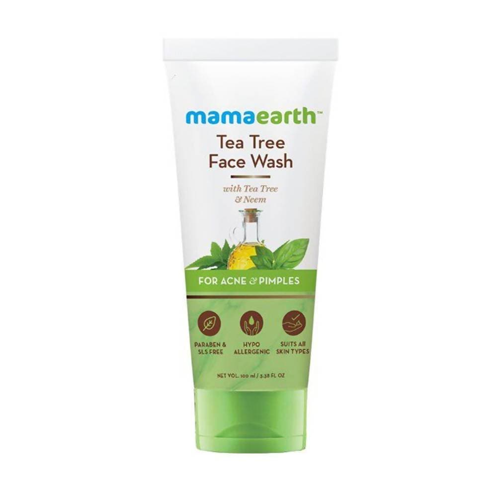 Mamaearth Tea Tree Face Wash for Acne & Pimples | Grocsy