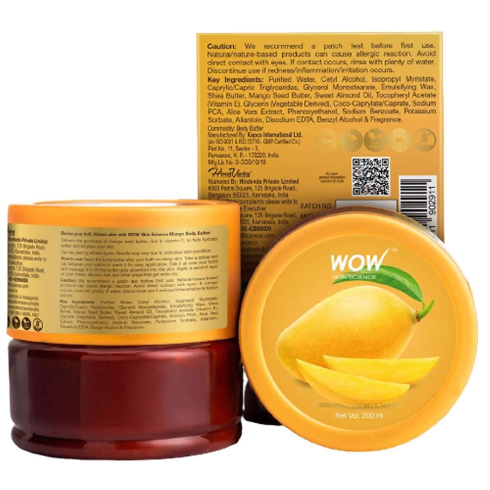 Wow Skin Science Mango Body Butter | Grocsy