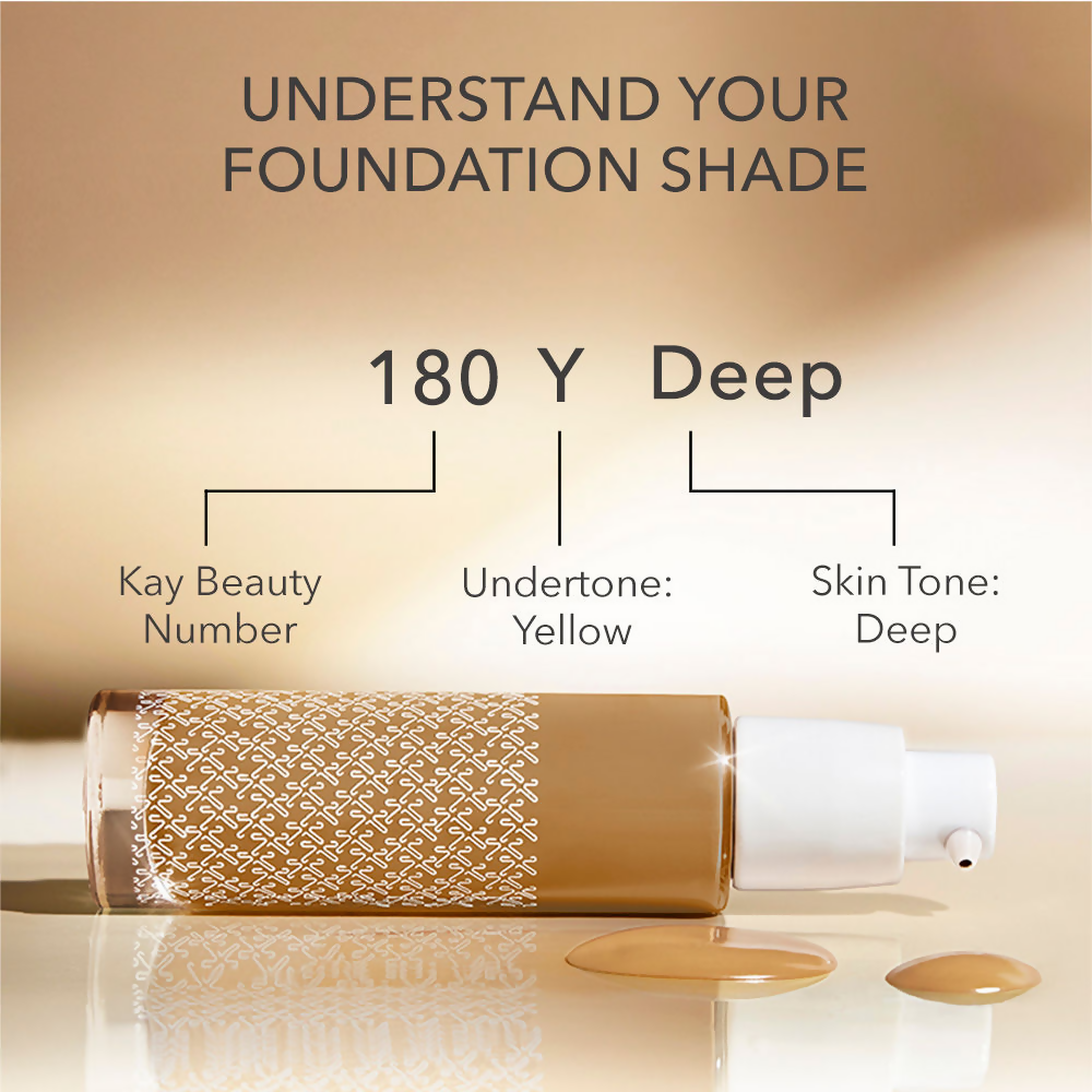 Kay Beauty By Katrina Kaif Hydrating Foundation - 180Y Deep | Grocsy