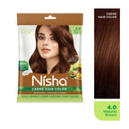 Nisha Creme Hair Color for Women - Natural Brown | Grocsy