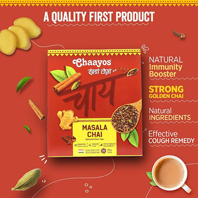 Chaayos Masala Chai Spiced Chai Tea | Grocsy