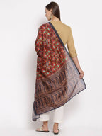 Myshka Women's Traditional Multi Cotton Print Casual Dupatta | Grocsy