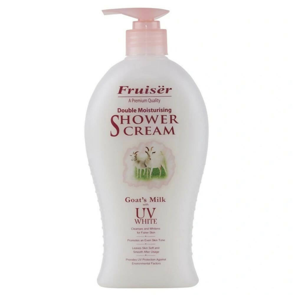 Fruiser Double Moisturizing Shower Cream Goat's Milk With UV White | Grocsy