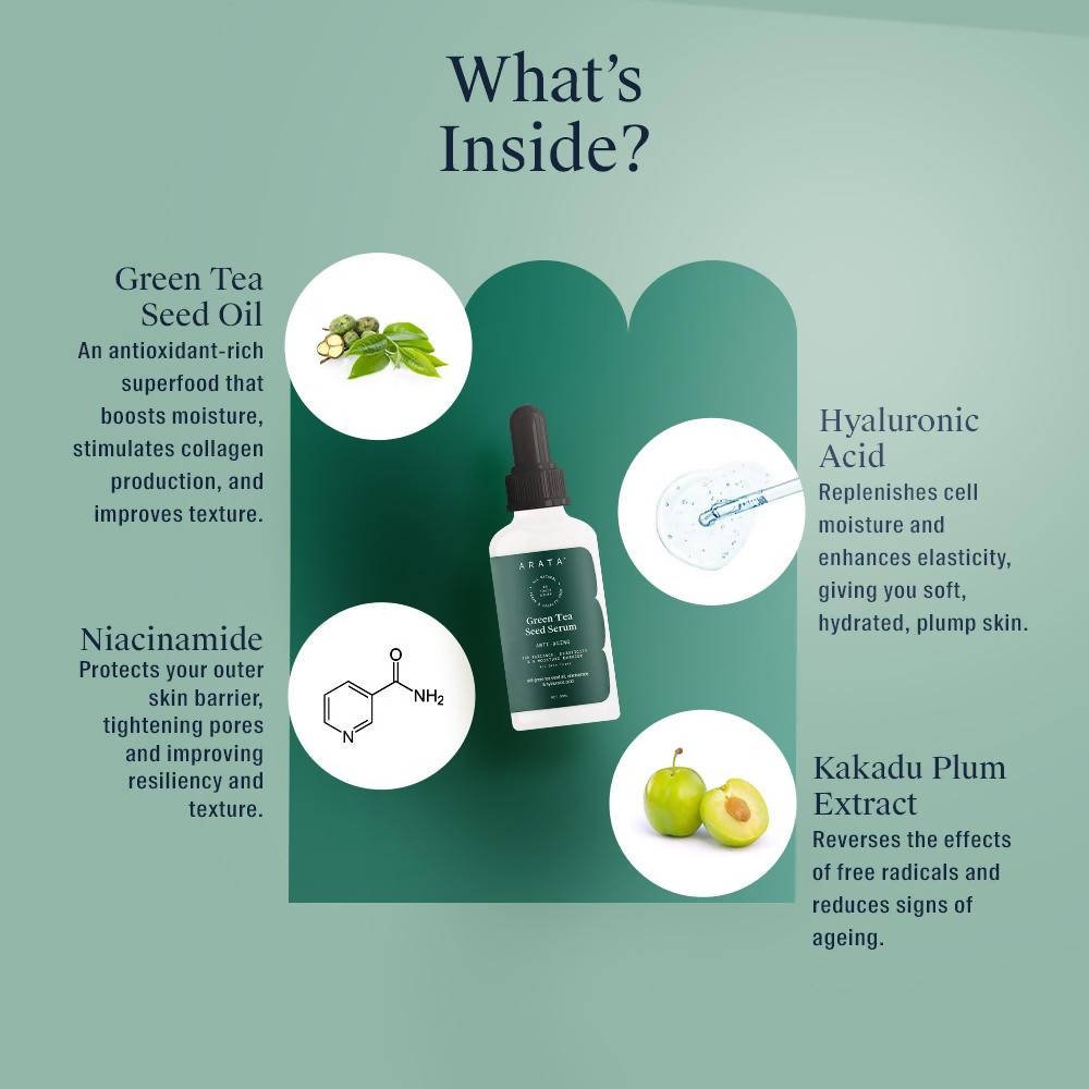 Arata Green Tea Seed Serum | Grocsy