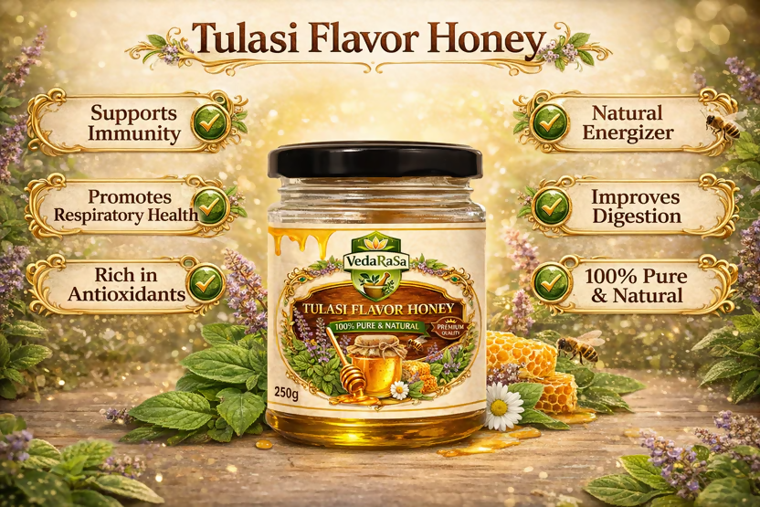 VedaRasa Tulasi Flavor Honey | Grocsy