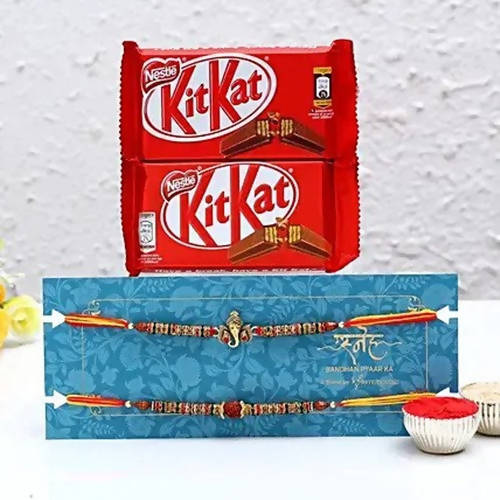 Shree Rakhi Set and KitKat Chocolates | Grocsy