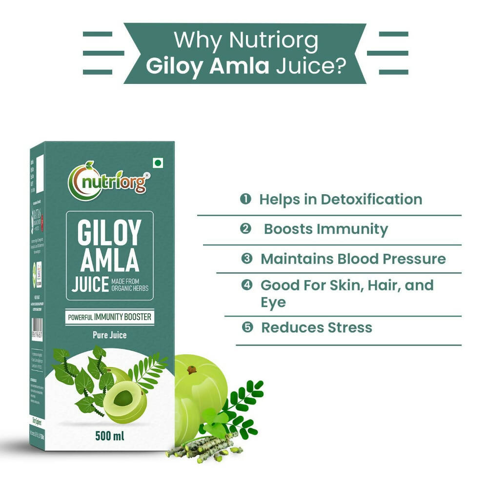 Nutriorg Giloy With Amla Juice | Grocsy