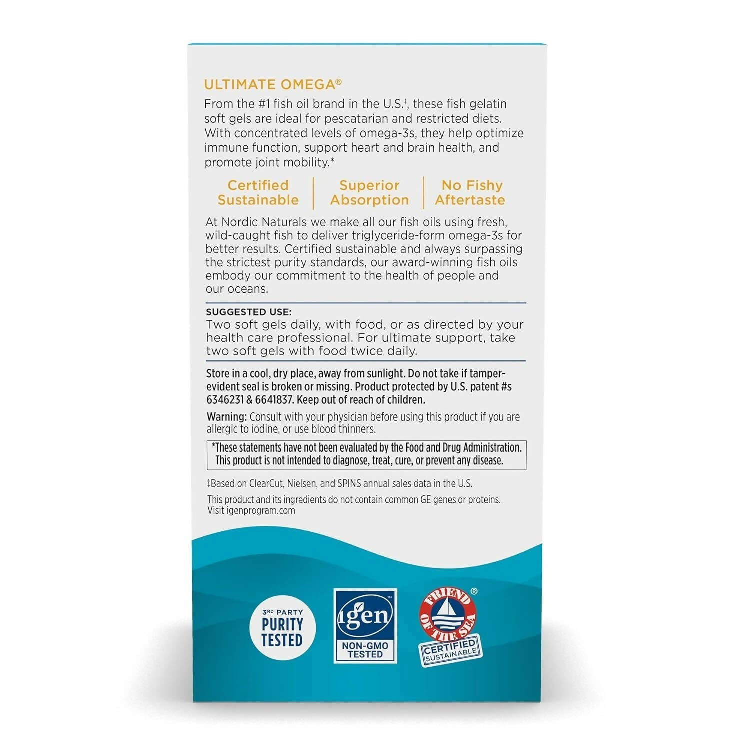 Nordic Naturals Ultimate Omega in Fish Gelatin Softgels - Lemon Flavor | Grocsy