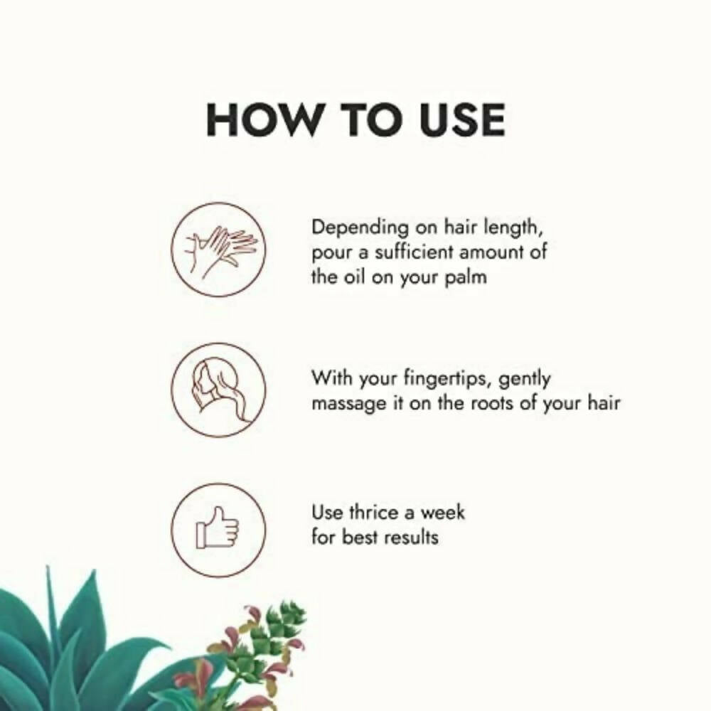 Kapiva Ayurveda Hair Rituals Tulsi Anti Hairfall Oil | Grocsy