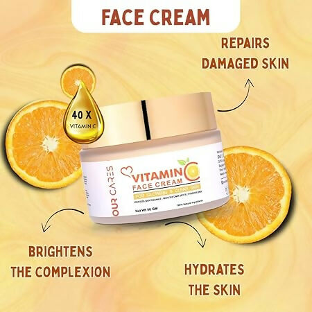 Our Cares Vitamin C Face Cream for Glowing & Clear Skin | Grocsy